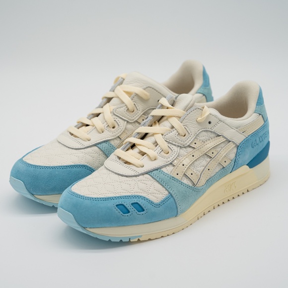 size 9 Kith x ASICS Gel-Lyte III Canada World Fair Ronnie Fieg 3 DS Pearl Blue - Picture 1 of 13